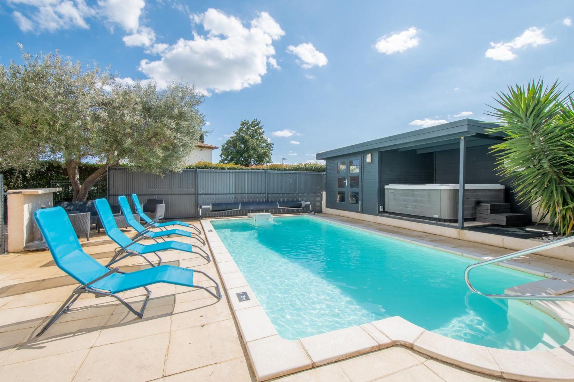 Guesthouse La Costiere - Logements Independants - Espace Piscine Jacuzzi Lunel  Εξωτερικό φωτογραφία